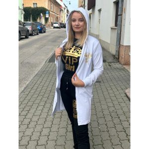 „VIP Girl” 3 részes Női Fehér/Fekete Tréningruha/ Szabadidőruha