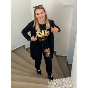 „VIP Girl” 3 részes Női Fekete/Fekete Tréningruha/Szabadidőruha