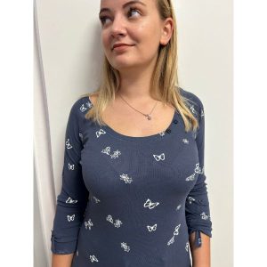 Kangaroos Hosszúujjú Női póló 2db-os (szürke trikó+pillangós felső)