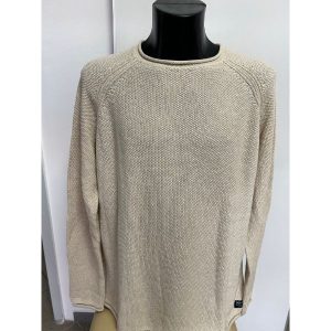 Tom Tailor Drapp Kötött Pulóver