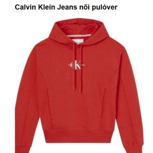 Calvin Klein Piros Női Kapucnis Felső